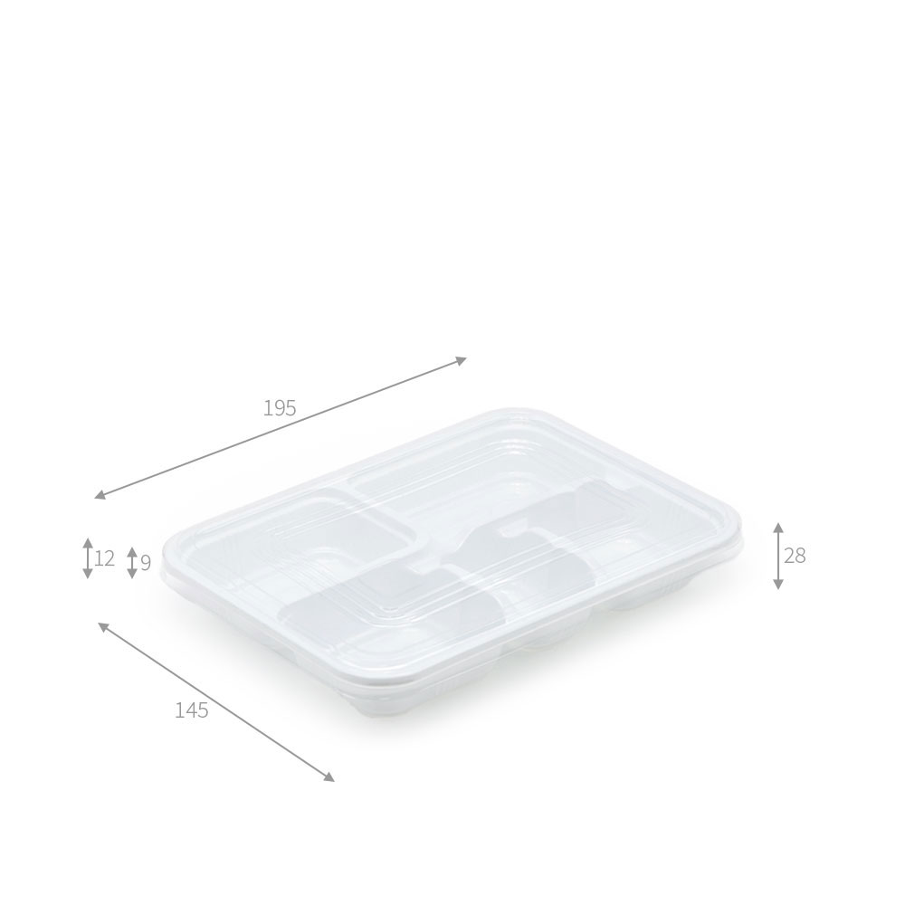 JB002 5칸 도시락 뚜껑용기세트 사진