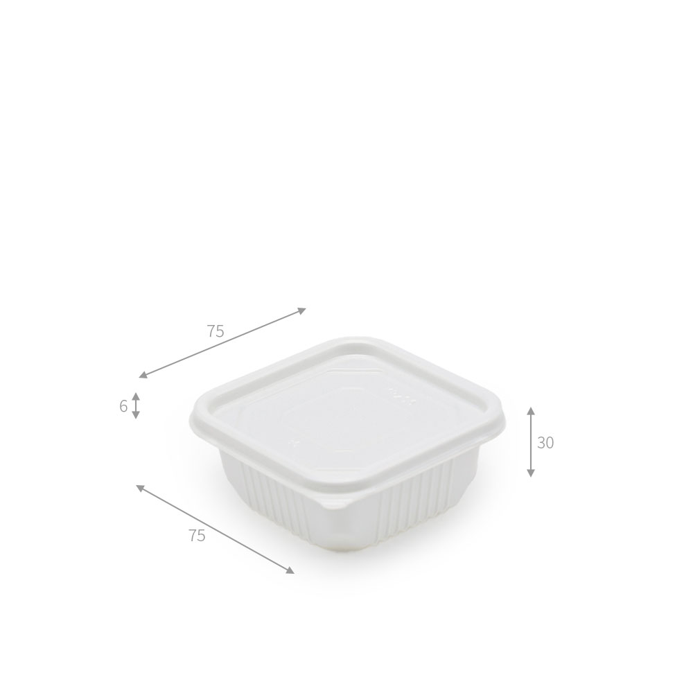 사각 소 뚜껑용기세트 실측 측정 사진