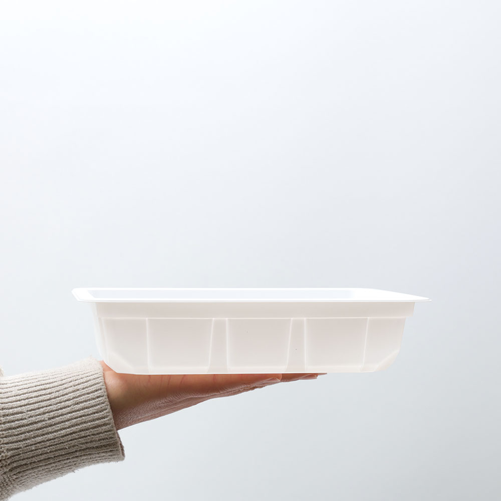 용기를 손바닥 위에 놓고 크기를 쉽게 비교할 수 있는 사진
